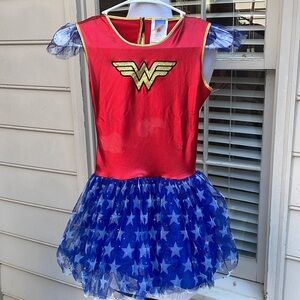 Girls Rubie's Wonder Woman Halloween Costume Dress Size M